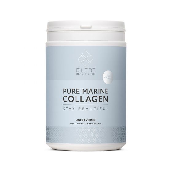 Plent PURE MARINE COLLAGEEN Naturel + Vit C  300g - Beste collageenproduct met viscollageen en vitamine C